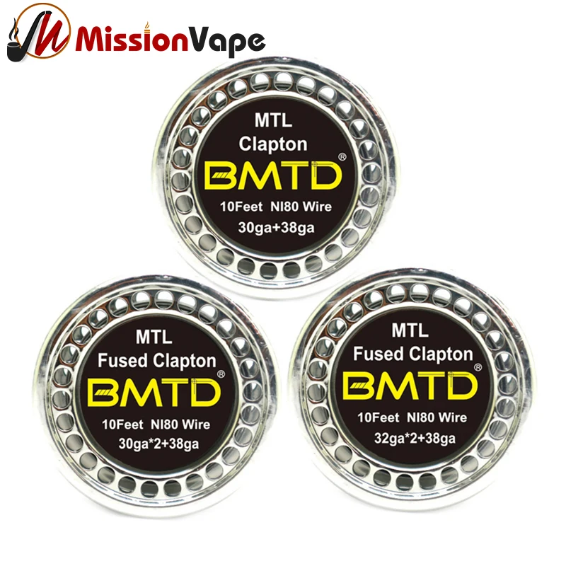 BMTD MTL сплавленная катушка Клэптона NI80 предварительно изготовленная Тепловая проволока для RTA RDA
BMTD MTL сплавленная катушка Клэптона NI80 предварительно изготовленная Тепловая проволока для RTA RDA