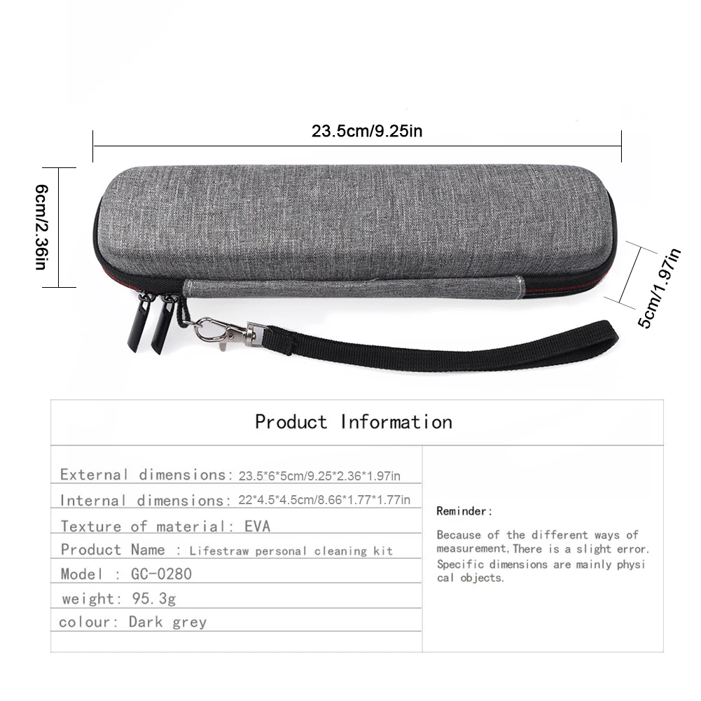 For LifeStraw Water Purifier Storage Case Shockproof EVA Portable Outdoor Travel Bag Straw Kettle Bag Carrying Case
For LifeStraw Water Purifier Storage Case Shockproof EVA Portable Outdoor Travel Bag Straw Kettle Bag Carrying Case