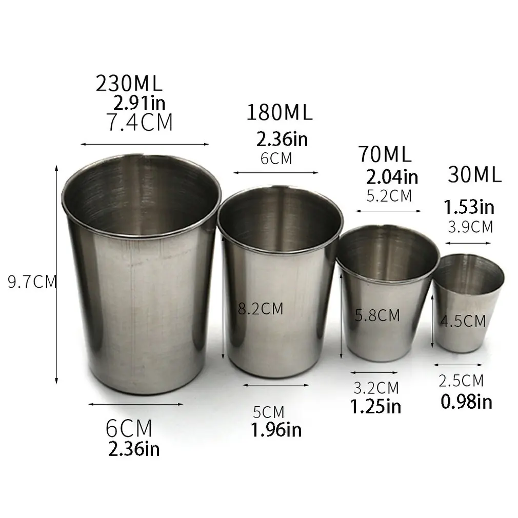 Stainless Steel Mouth Glass Spirit Glass Shatter-Resistant Children'S Water Glass White Wine Glass 30Ml50Ml180Ml320
Stainless Steel Mouth Glass Spirit Glass Shatter-Resistant Children'S Water Glass White Wine Glass 30Ml50Ml180Ml320