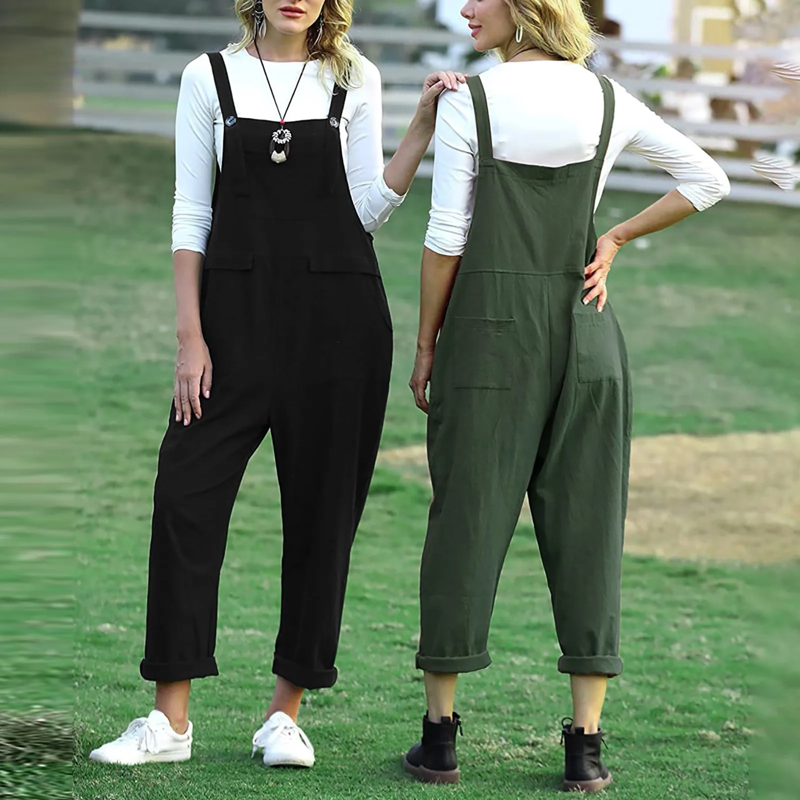 Korean Streetwear Women Long Casual Loose Bib Pants Overalls Baggy Rompers Jumpsuits With Pocket Straight Pants
Korean Streetwear Women Long Casual Loose Bib Pants Overalls Baggy Rompers Jumpsuits With Pocket Straight Pants