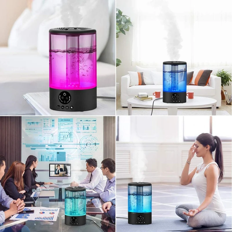 Humidifier, 3.2L Top Fill Ultrasonic Humidifiers for Bedroom with Night Light and Remote Control Quiet
Humidifier, 3.2L Top Fill Ultrasonic Humidifiers for Bedroom with Night Light and Remote Control Quiet