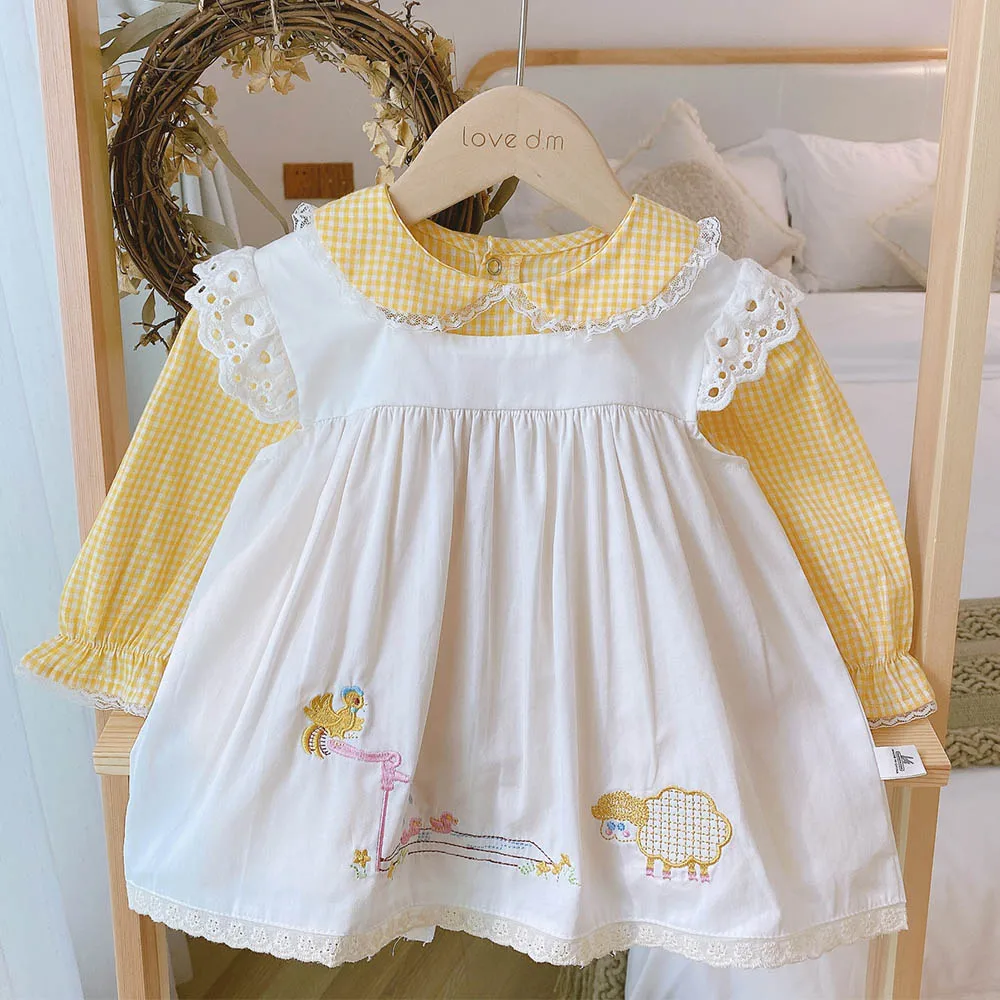 AmyaBaby 2020 Autumn Girls Dress Plaid Long Sleeve + Cartoon Sleeveless Baby Girl Clothing 2pcs Princess Kids Dresses Set
AmyaBaby 2020 Autumn Girls Dress Plaid Long Sleeve + Cartoon Sleeveless Baby Girl Clothing 2pcs Princess Kids Dresses Set