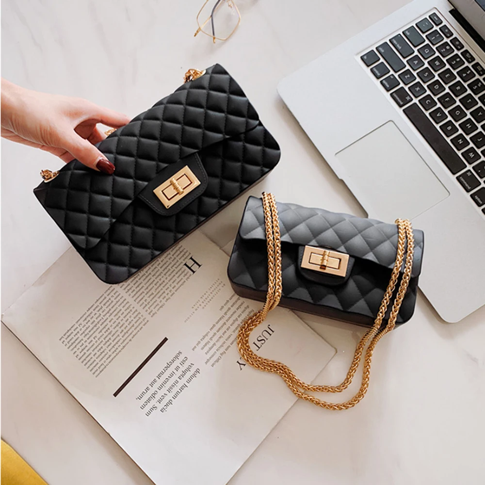 New Matte Frosted Jelly Bag Trend Small Bag Chain Shoulder Messenger Bag Mini PVC Women Handbag 
New Matte Frosted Jelly Bag Trend Small Bag Chain Shoulder Messenger Bag Mini PVC Women Handbag