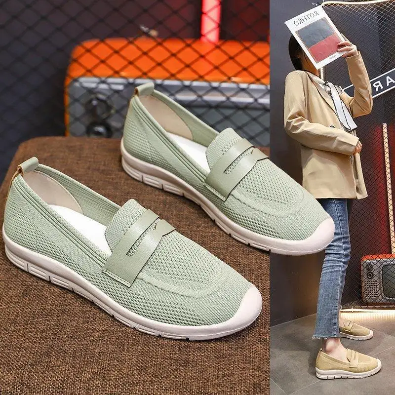 Size 36-40 Women Flats Shoes Sneakers Spring Autumn Female Mesh Shoes Mujer Slip-On Footwear Casual Thick Bottom Solid Zapatos
Size 36-40 Women Flats Shoes Sneakers Spring Autumn Female Mesh Shoes Mujer Slip-On Footwear Casual Thick Bottom Solid Zapatos