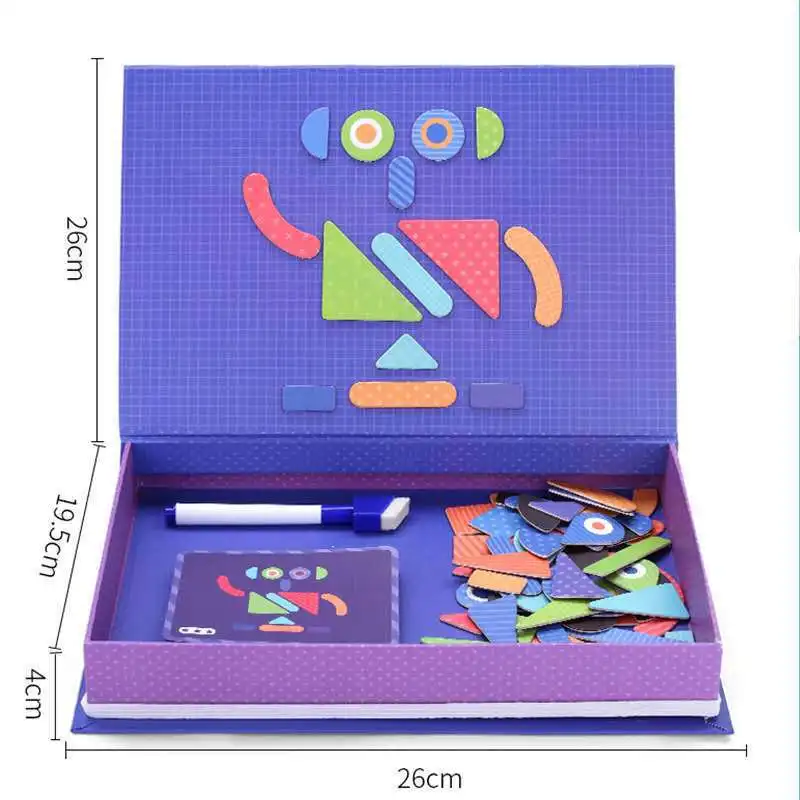 Children's Early Education Magnetic Puzzle DIY Stereo Conversion Toy Drawing Board Joypin 2-in-1
Children's Early Education Magnetic Puzzle DIY Stereo Conversion Toy Drawing Board Joypin 2-in-1