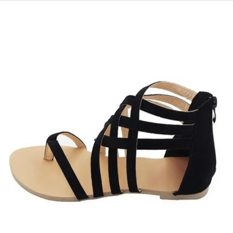 Women's shoes summer new flat bottom large Roman cross strap fashion women's sandals
Women's shoes summer new flat bottom large Roman cross strap fashion women's sandals
