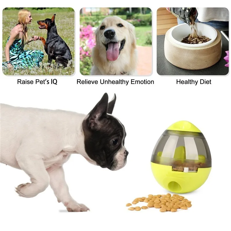 Interactive Dog Cat Food Treat Ball Bowl Toy Funny Pet Shaking Leakage Food Container Puppy Cat Slow Feed Pet Tumbler Toy
Interactive Dog Cat Food Treat Ball Bowl Toy Funny Pet Shaking Leakage Food Container Puppy Cat Slow Feed Pet Tumbler Toy