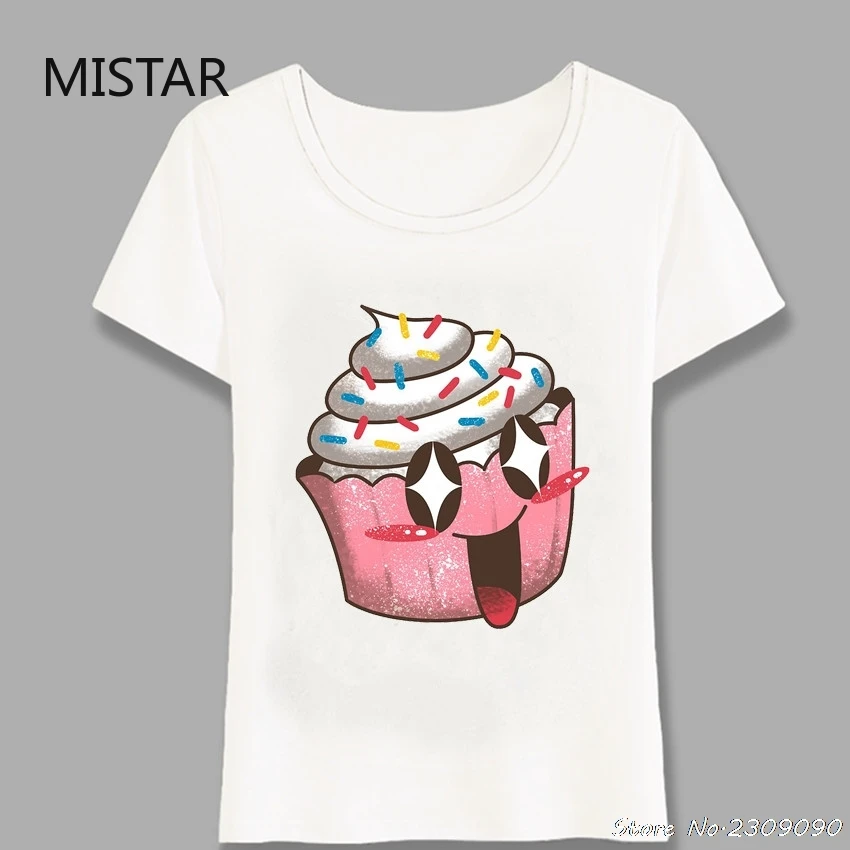 New Summer 2020 Kawaii Cupcake Printed White Tops Cute Cartoon T Shirt Short Sleeve Fashion Casual T-shirt Graphic tee women
New Summer 2020 Kawaii Cupcake Printed White Tops Cute Cartoon T Shirt Short Sleeve Fashion Casual T-shirt Graphic tee women