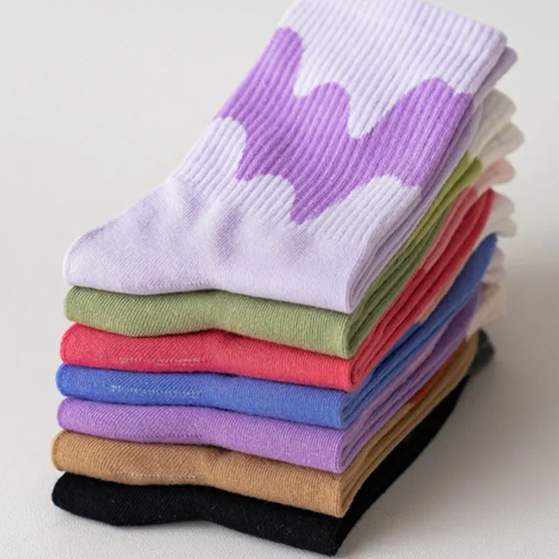 1Pairs Women Happy Cotton Patchwork Streetwear Socks Colorful Cute Soft Autumn Winter Fashion Harajuku Girl Crew Socks 2020 New 
1Pairs Women Happy Cotton Patchwork Streetwear Socks Colorful Cute Soft Autumn Winter Fashion Harajuku Girl Crew Socks 2020 New