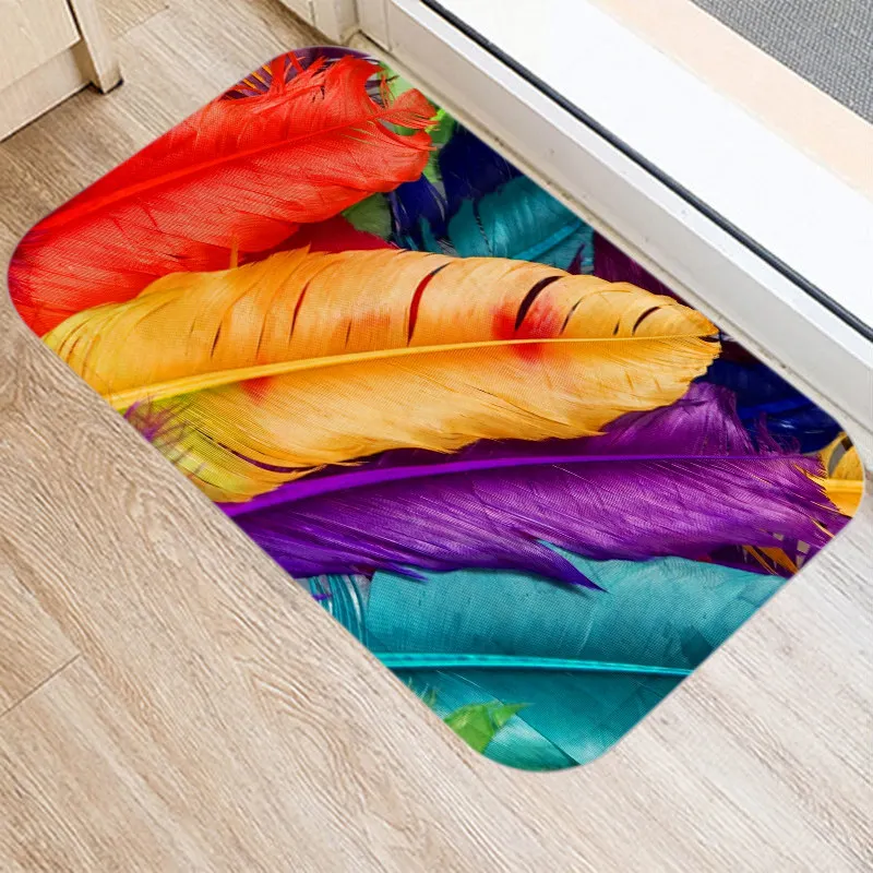 Geometric Feather Kitchen Entrance Door Mat Coral Velvet Carpet Rubber Colorful Indoor Floor Mats Non-Anti-Slip Rug 48242
Geometric Feather Kitchen Entrance Door Mat Coral Velvet Carpet Rubber Colorful Indoor Floor Mats Non-Anti-Slip Rug 48242