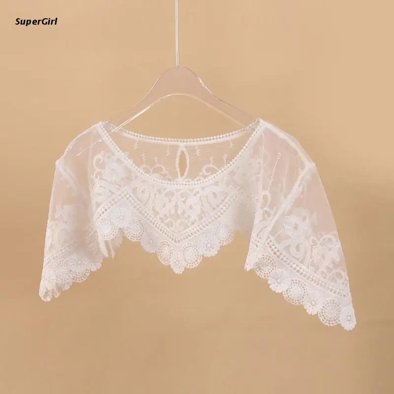 J78E Embroidery False Shirt Collar Fashionable Hollowed Decorative Faux Collar
J78E Embroidery False Shirt Collar Fashionable Hollowed Decorative Faux Collar