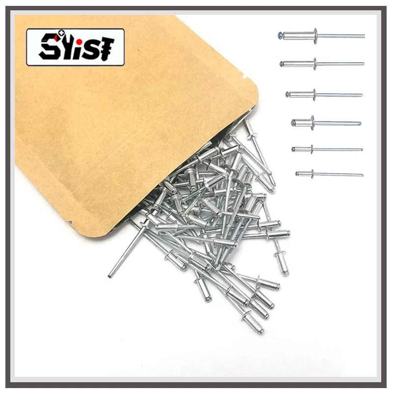 Aluminum Dome Head Rivet M3.2 M4 M5 M6 Blind Pop Rivets
Aluminum Dome Head Rivet M3.2 M4 M5 M6 Blind Pop Rivets