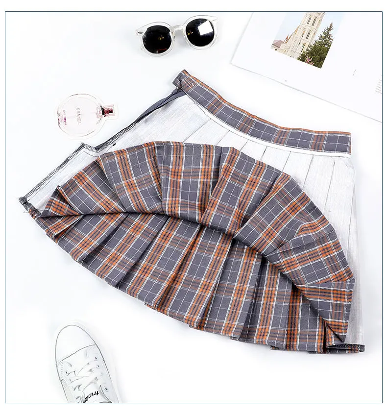 Summer Women Skirt Sexy Skirt Plaid High Waist Stitching Student Pleated Skirts Women Cute Sweet Girls Dance Mini Skirt
Summer Women Skirt Sexy Skirt Plaid High Waist Stitching Student Pleated Skirts Women Cute Sweet Girls Dance Mini Skirt