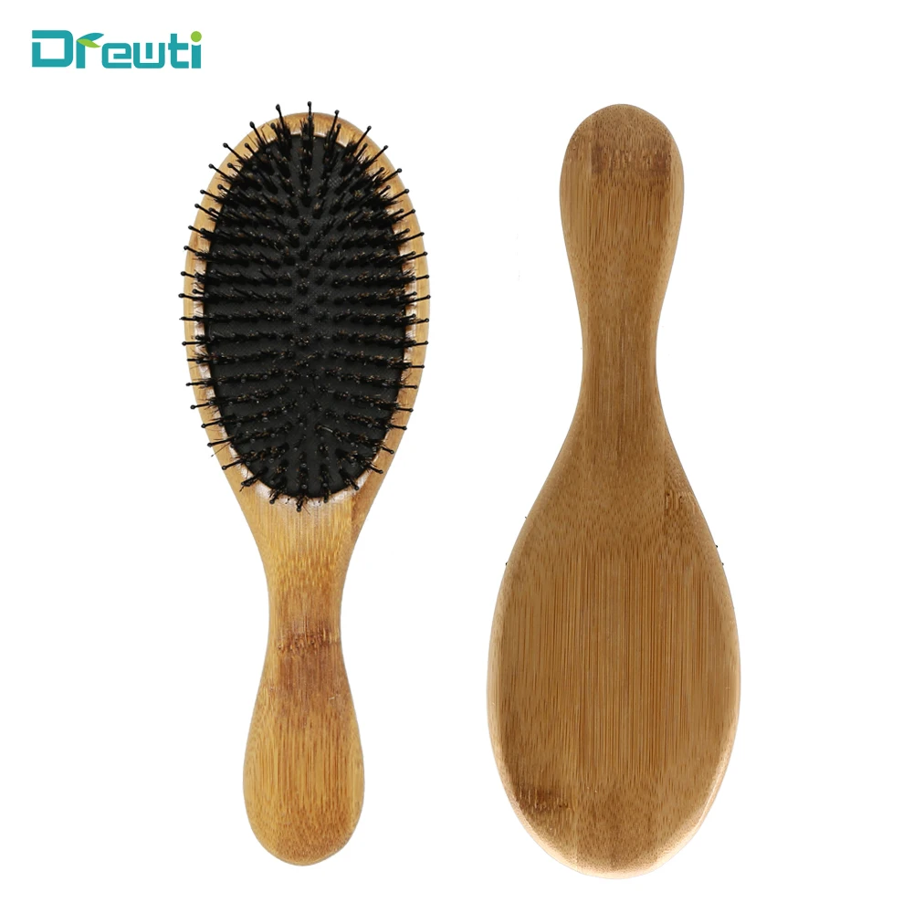 Nylon Round Head Black Rubber Air Cushion Bamboo Brushes Oval Boar Bristle Hairbrush Wholesale Massage Hair Growth Brush DREWTI
Nylon Round Head Black Rubber Air Cushion Bamboo Brushes Oval Boar Bristle Hairbrush Wholesale Massage Hair Growth Brush DREWTI