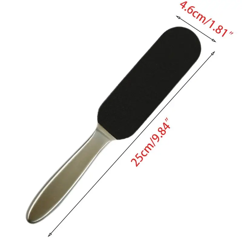 Professional Double Side Pedicure Foot File Reusable Stainless Steel Sandpaper Cracked Skin Corns Callus Remover Feet Rasp 
Professional Double Side Pedicure Foot File Reusable Stainless Steel Sandpaper Cracked Skin Corns Callus Remover Feet Rasp