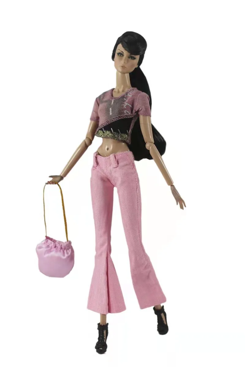 Fashion Princess 11.5" Doll Outfits For Barbie Clothes Pink Shirt Crop Top Pants Trousers 1/6 BJD Dollhouse Accessories DIY Toys
Fashion Princess 11.5" Doll Outfits For Barbie Clothes Pink Shirt Crop Top Pants Trousers 1/6 BJD Dollhouse Accessories DIY Toys
