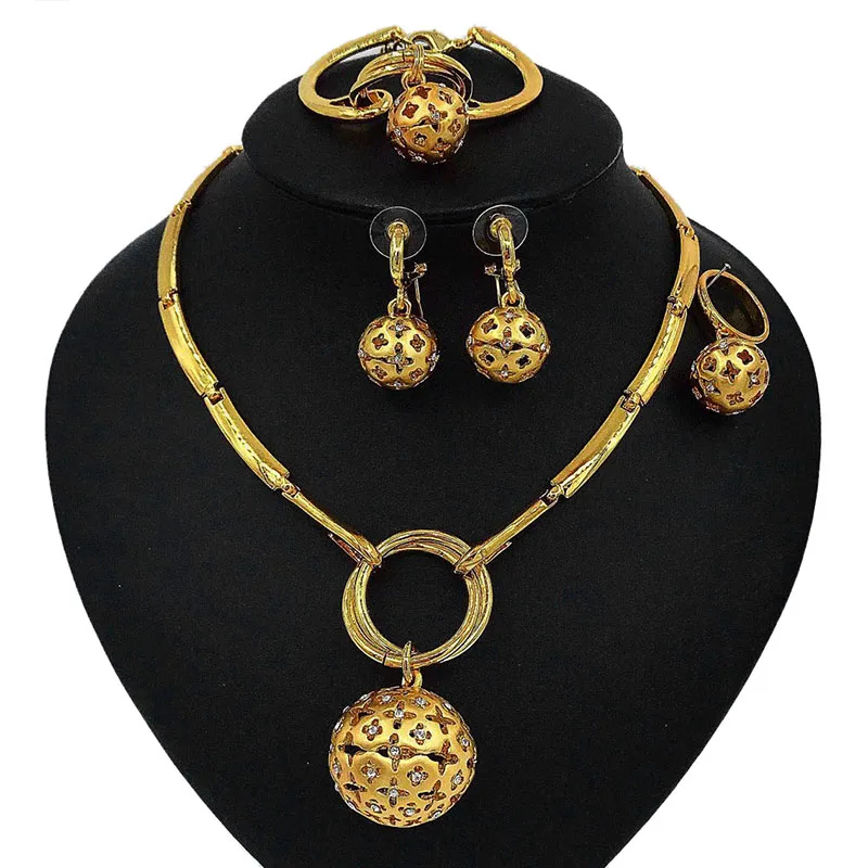 Yulaili Gold Flower Series Full Of Romantic Taste In Wedding For Happiness Bride Luxury Fashion Dubai Jewelry Sets Wholesale
Yulaili Gold Flower Series Full Of Romantic Taste In Wedding For Happiness Bride Luxury Fashion Dubai Jewelry Sets Wholesale