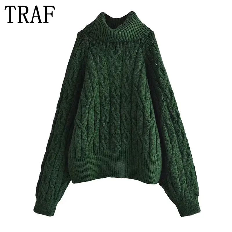 Женский трикотажный свитер с вырезами, зеленая водолазка с длинным рукавом
Женский трикотажный свитер с вырезами, зеленая водолазка с длинным рукавом