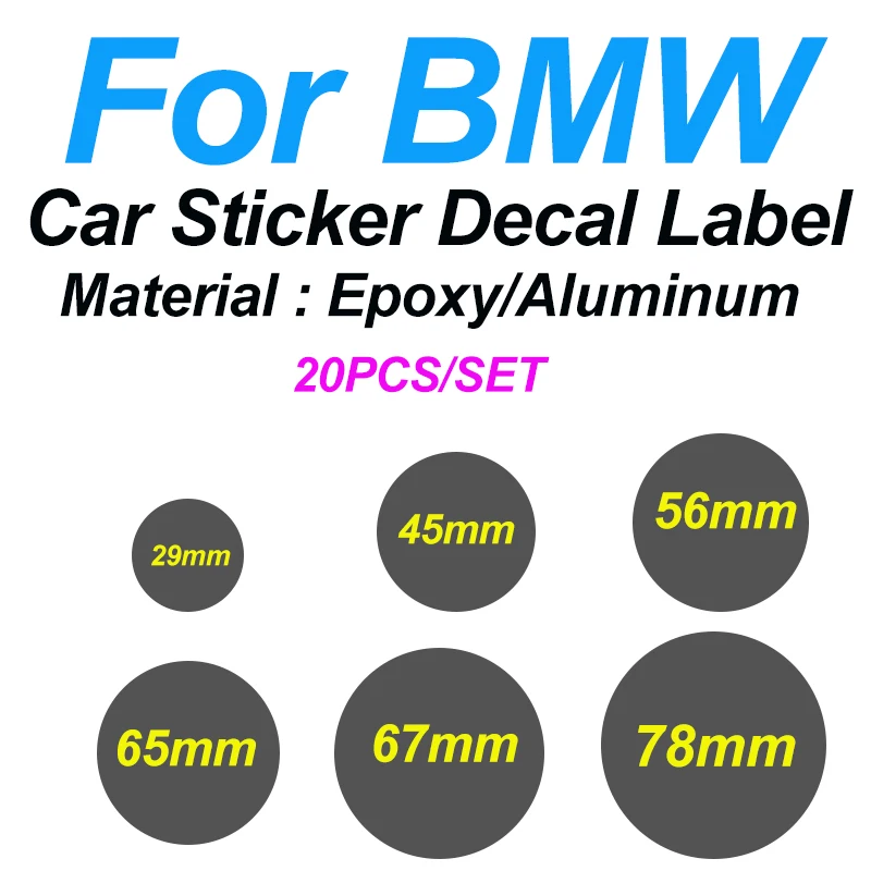 20pcs for Car Decoration 29mm 45mm 56mm 65mm 67mm 78mm Car Wheel Cap Sticker Steering Label Decal Badge Car Logo
20pcs for Car Decoration 29mm 45mm 56mm 65mm 67mm 78mm Car Wheel Cap Sticker Steering Label Decal Badge Car Logo