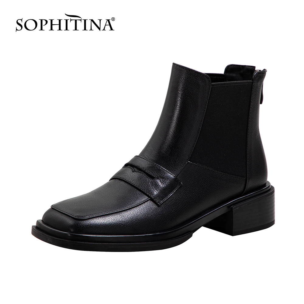 Женские ботильоны челси SOPHITINA, удобные кожаные ботинки на платформе, квадратный носок, плюш, модная обувь, YO164
Женские ботильоны челси SOPHITINA, удобные кожаные ботинки на платформе, квадратный носок, плюш, модная обувь, YO164