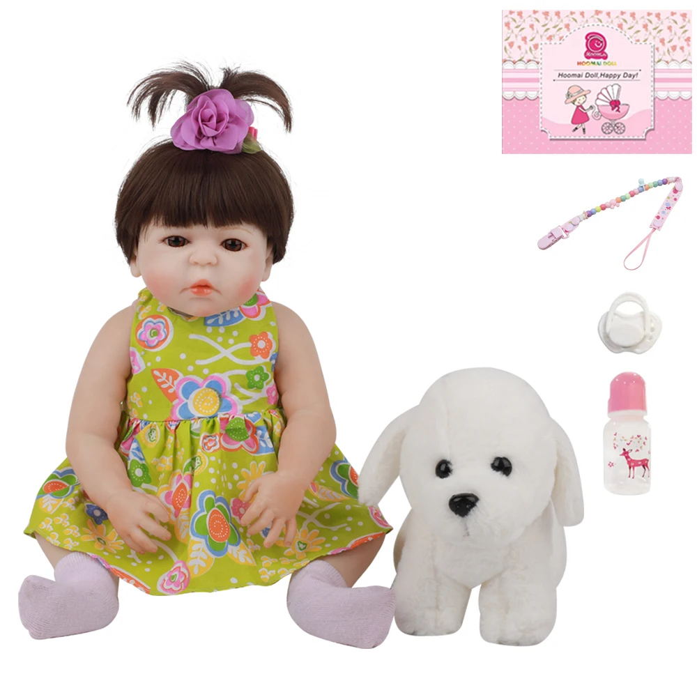 Lifelike 18Inch Reborn Dolls Early Education Whole Silicone Cute Handmade Princess Girl Baby Toy Doll For Kid Birthday Gift 48CM
Lifelike 18Inch Reborn Dolls Early Education Whole Silicone Cute Handmade Princess Girl Baby Toy Doll For Kid Birthday Gift 48CM