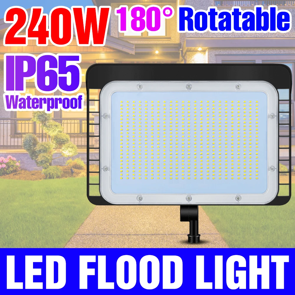 

LED Wall Lamp 220V Flood Light Bulb Led Street Lamp 200W Spotlight 50W 60W 80W 100W 120W 150W 240W Outdoor Lighting For Garage