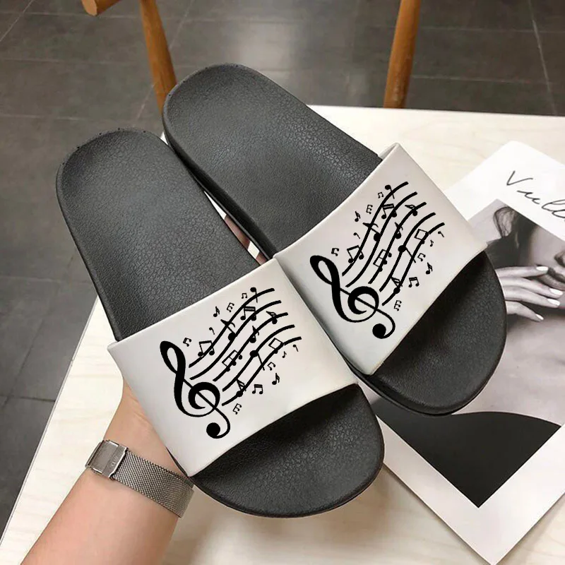 Note Pattern Ladies Summer Sandals 2021 Women Slippers Fahsion Beach Comfortable Outdoor Open Toe Flip Flops
Note Pattern Ladies Summer Sandals 2021 Women Slippers Fahsion Beach Comfortable Outdoor Open Toe Flip Flops