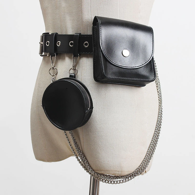SeeBeautiful PU Leather Belts Female Metal Pin Buckle Chain Removable Two Small Bags Summer Spring 2021 New Fashion Tide L204
SeeBeautiful PU Leather Belts Female Metal Pin Buckle Chain Removable Two Small Bags Summer Spring 2021 New Fashion Tide L204