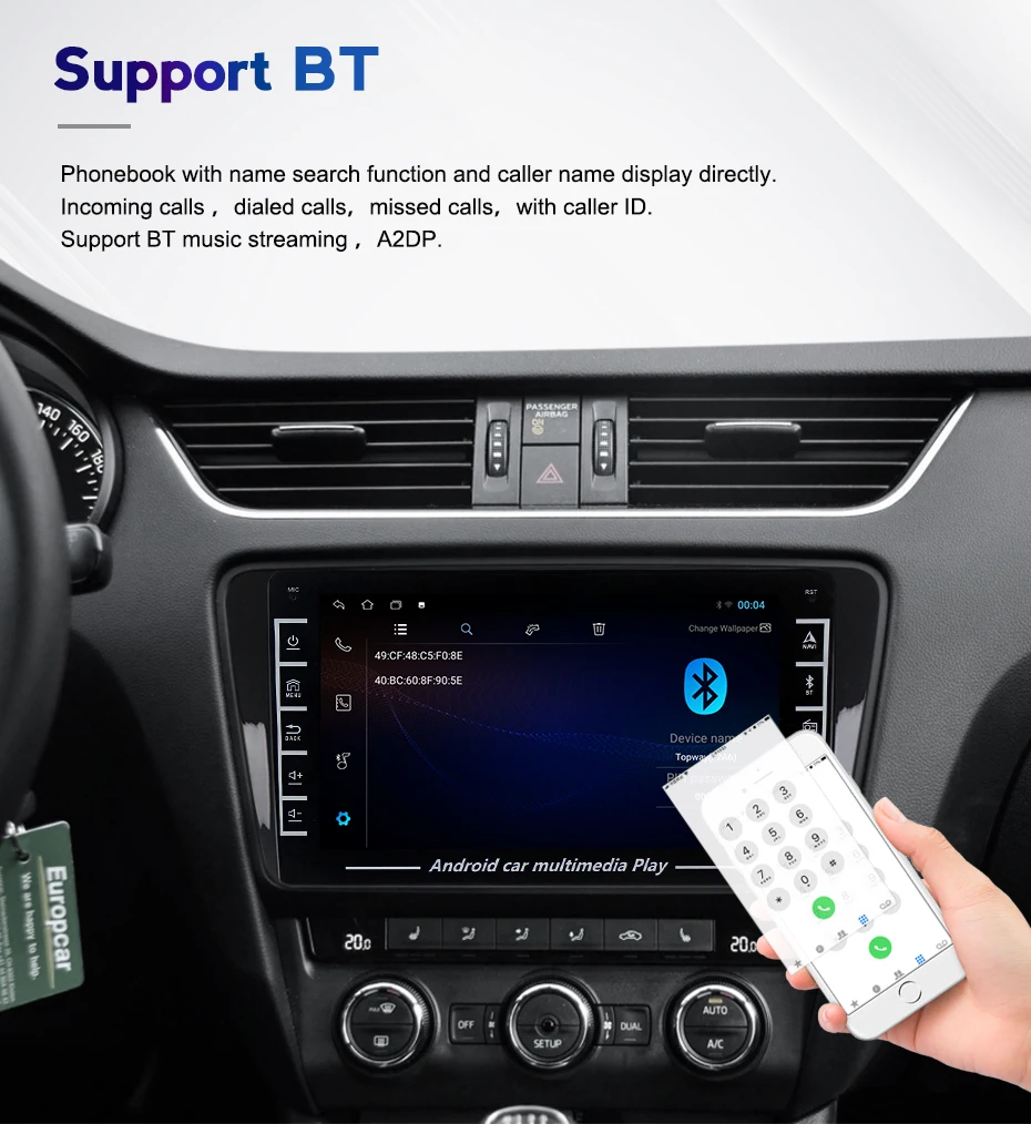 Поддержка BT Wi-Fi светильник световых кнопок система Android навигация GPS для Peugeot 3008