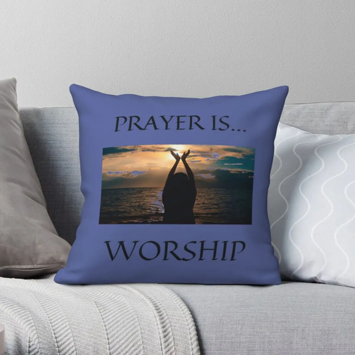 Prayer Is Worship Square Pillowcase Polyester Linen Velvet Pattern Zip Decor Throw Pillow Case Bed Cushion Cover
Prayer Is Worship Square Pillowcase Polyester Linen Velvet Pattern Zip Decor Throw Pillow Case Bed Cushion Cover