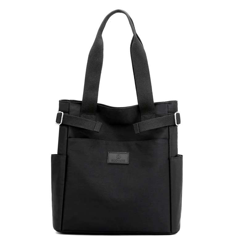 Casual Tote For Women's 2021 Fashion Nylon Shoulder Bag Solid Color Waterproof Shopping Bag Soft Zipper Black Travel Handbag Sac
Casual Tote For Women's 2021 Fashion Nylon Shoulder Bag Solid Color Waterproof Shopping Bag Soft Zipper Black Travel Handbag Sac
