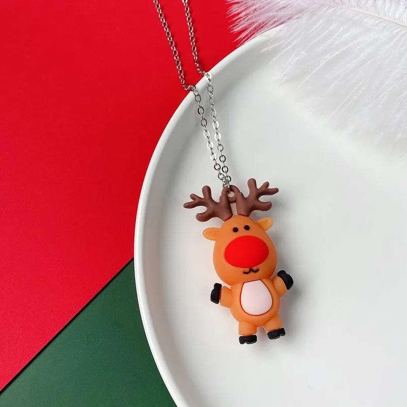 VSnow Kawail Christmas Gifts Snowman Elk Rubber Pendant Necklace for Women Korean Fashion Cute Party Girls Jewelry Accessories
VSnow Kawail Christmas Gifts Snowman Elk Rubber Pendant Necklace for Women Korean Fashion Cute Party Girls Jewelry Accessories