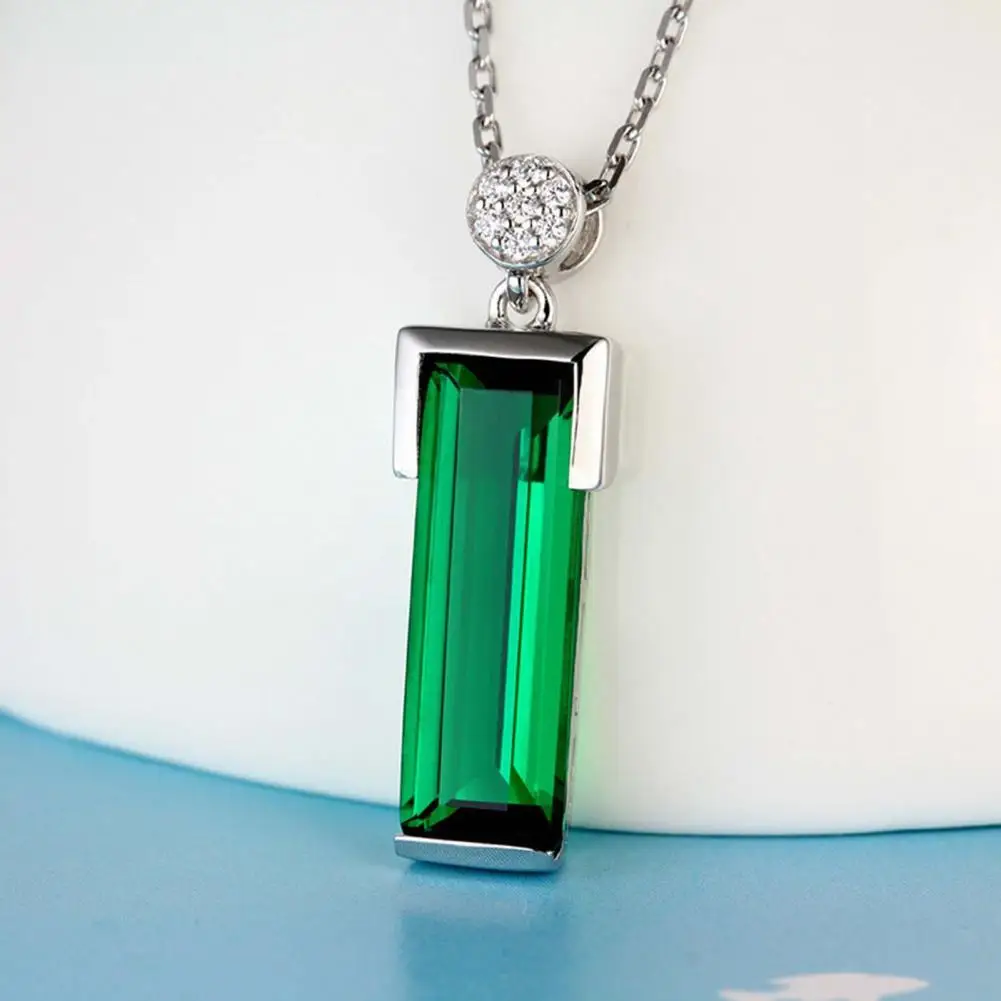 Pendant Necklace Fine Workmanship Eco-friendly Rhinestone Green Glass Women Necklace Women Necklace Party Necklace
Pendant Necklace Fine Workmanship Eco-friendly Rhinestone Green Glass Women Necklace Women Necklace Party Necklace