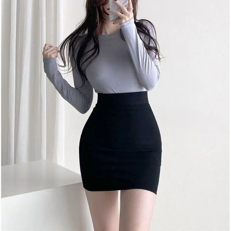 Женская юбка с завышенной талией, черная тонкая трапециевидная юбка в Корейском стиле, профессиональная одежда на лето 2021
Женская юбка с завышенной талией, черная тонкая трапециевидная юбка в Корейском стиле, профессиональная одежда на лето 2021