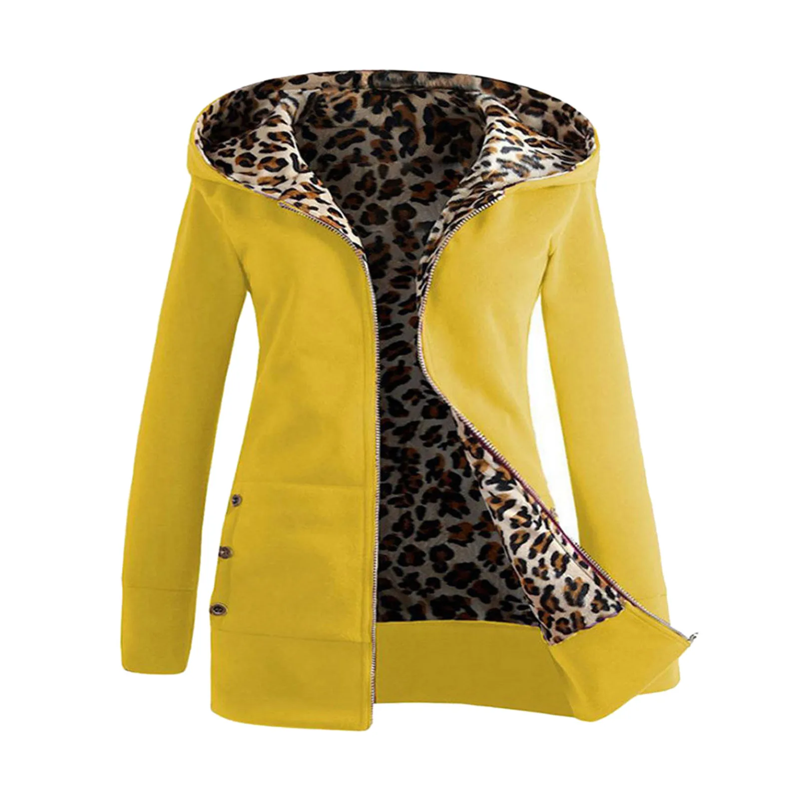 Women Jackets Plus Velvet Thicker Hooded Coat Fashion Leopard Printed Zipper Coat Overcoat Long Sleeve Vintage Casual Jacket
Women Jackets Plus Velvet Thicker Hooded Coat Fashion Leopard Printed Zipper Coat Overcoat Long Sleeve Vintage Casual Jacket