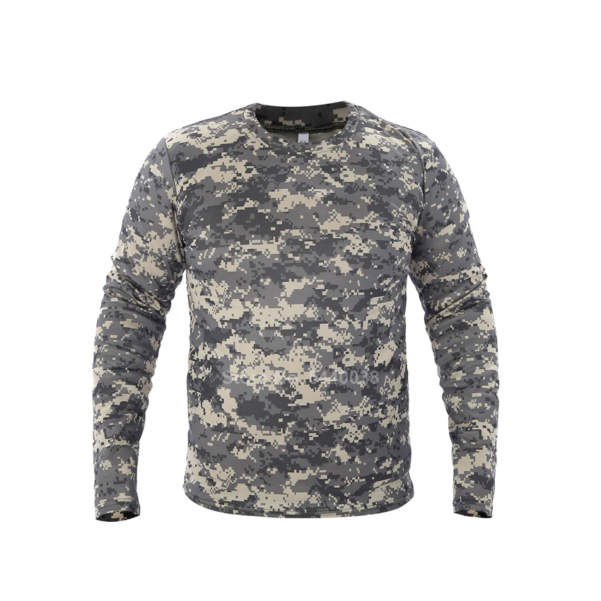 Мужская камуфляжная военная форма CP Python футболка с длинным рукавом