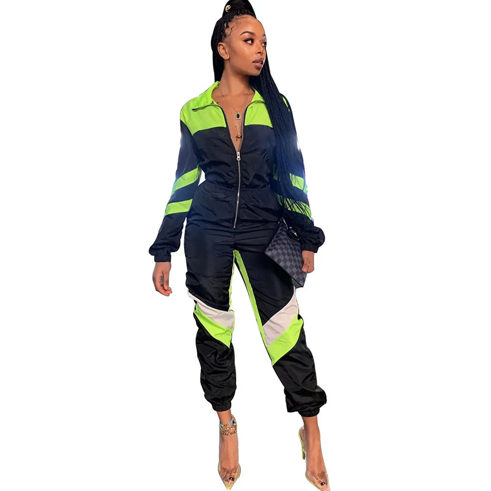 Fitness Sporty Casual Rompers Womens Jumpsuit Front Zip Full Sleeve Workout Patchwork Active Wear Long Sleeve Overalls Macacao
Fitness Sporty Casual Rompers Womens Jumpsuit Front Zip Full Sleeve Workout Patchwork Active Wear Long Sleeve Overalls Macacao