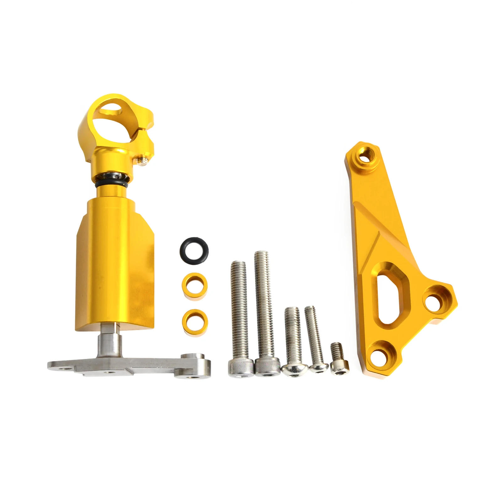 CNC Steering Damper Mounting Bracket Kit for BMW S1000R 2014 2015 2016 New CNC Steering Damper Mounting Bracket Kit Set
CNC Steering Damper Mounting Bracket Kit for BMW S1000R 2014 2015 2016 New CNC Steering Damper Mounting Bracket Kit Set