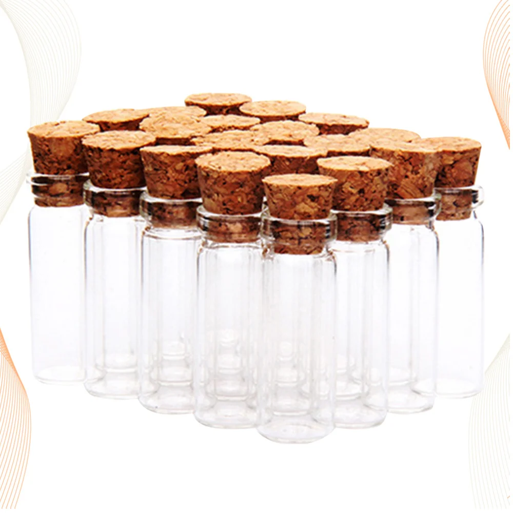 24pcs Cork Glass Bottles Transparent Wish Jars Mini Drift Bottle Tea Subpacking Bottles Glass Bottle Flower Tea Bottle for Home 
24pcs Cork Glass Bottles Transparent Wish Jars Mini Drift Bottle Tea Subpacking Bottles Glass Bottle Flower Tea Bottle for Home