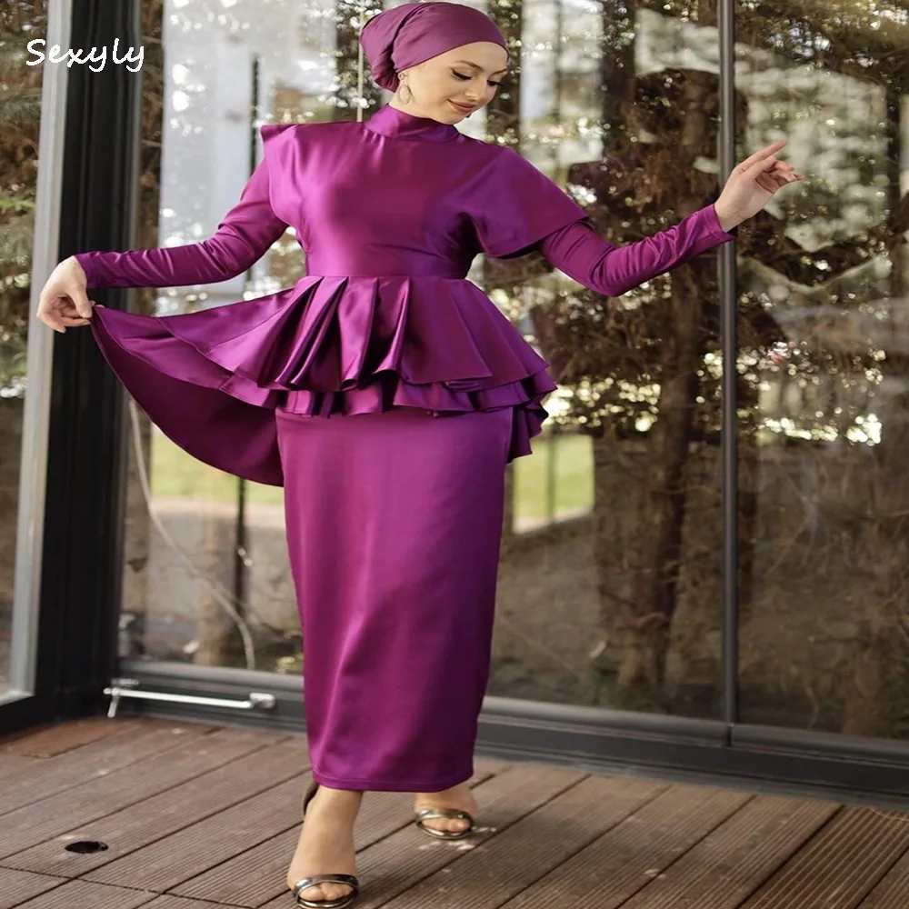 Modern Arabic Purple Evening Dress 2022 Long Sleeve Dubai Muslim Prom Dresses Midi Formal Party Cocktail Vestidos De Fiesta
Modern Arabic Purple Evening Dress 2022 Long Sleeve Dubai Muslim Prom Dresses Midi Formal Party Cocktail Vestidos De Fiesta