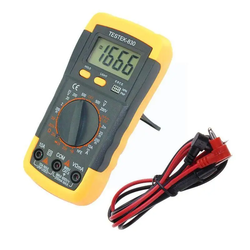 A830l 830l Testek-830 Auto Digital Range Multimeter Current Voltage Tester Resistance Tester G4w2
A830l 830l Testek-830 Auto Digital Range Multimeter Current Voltage Tester Resistance Tester G4w2