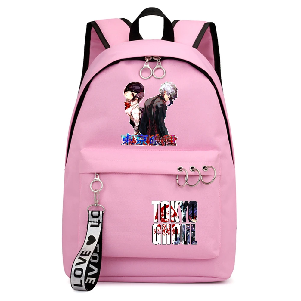 

Tokyo Ghoul Zipper Rucksack Boys Girls Schoolbag Backpack Shoulders Fashion Packsack Laptop Bag Gift Teenger Student Bookbag