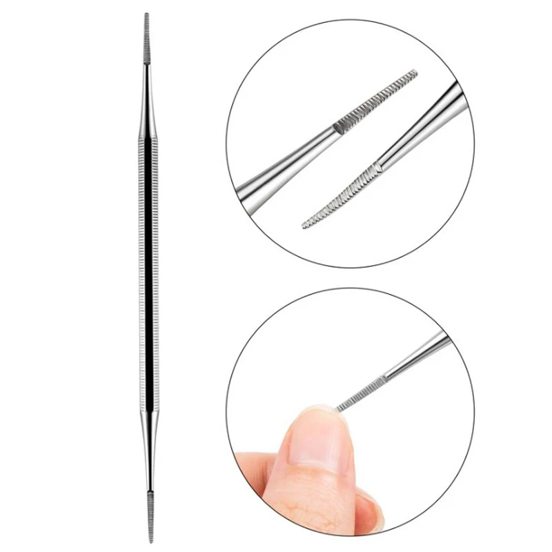 1Pcs Stainless Steel Double-Head Nail Cuticle Pusher Remover Professional DIY Anti-slip Pedicure Nail Art Tools
1Pcs Stainless Steel Double-Head Nail Cuticle Pusher Remover Professional DIY Anti-slip Pedicure Nail Art Tools