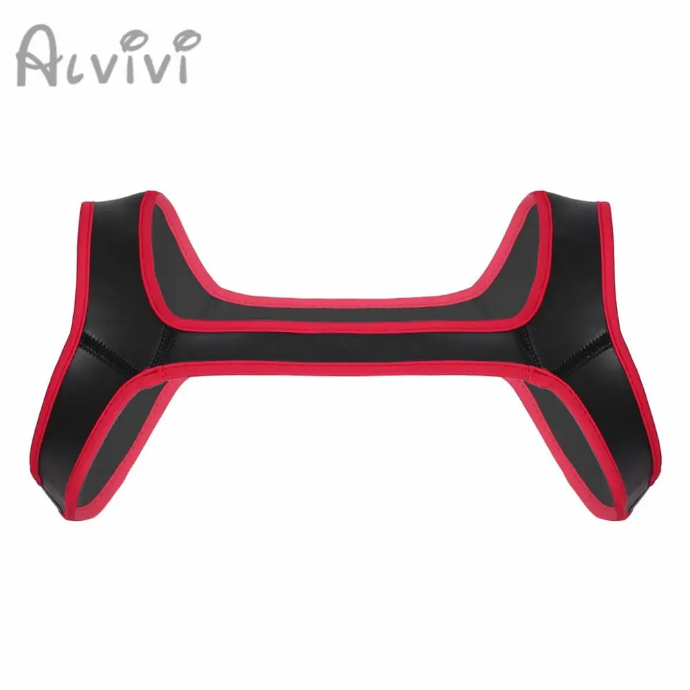 alvivi Men's Elastic Shoulder Chest Harness Strap Neoprene Double Shoulder Wide Straps Harness Belt Muscles Protector Stap Club
alvivi Men's Elastic Shoulder Chest Harness Strap Neoprene Double Shoulder Wide Straps Harness Belt Muscles Protector Stap Club