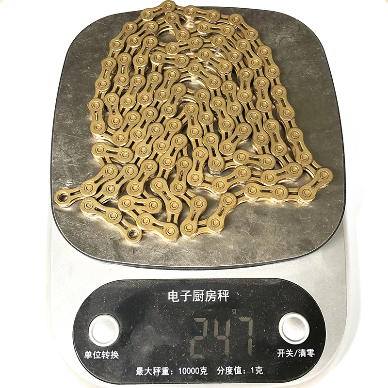 Racework Bicycle Chain 10 11 Speed SL 116L Rose Gold Full Hollow 247g MTB Mountain Road Bike Chains
Racework Bicycle Chain 10 11 Speed SL 116L Rose Gold Full Hollow 247g MTB Mountain Road Bike Chains