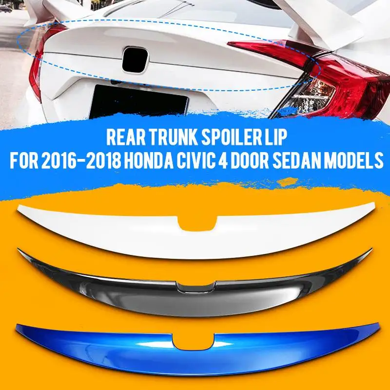 3 Color Duckbill Car Rear Trunk Boot Lip Spoiler Wing Lid Big For Honda For Civic 4Dr Sedan 2016 2017 2018 MCX Spoiler Wing
3 Color Duckbill Car Rear Trunk Boot Lip Spoiler Wing Lid Big For Honda For Civic 4Dr Sedan 2016 2017 2018 MCX Spoiler Wing