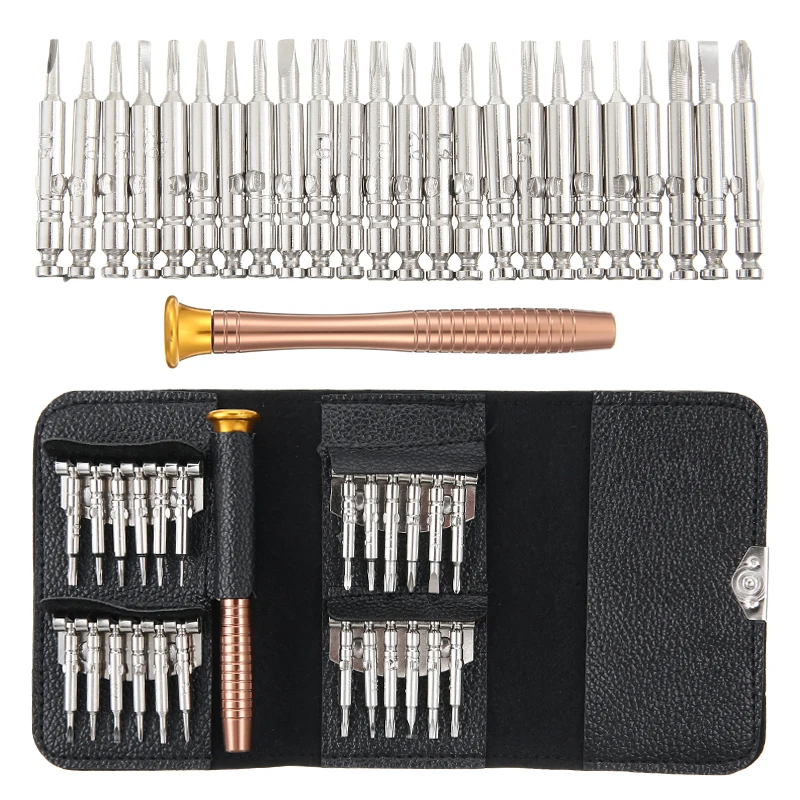 25pcs/set Car Auto Multi Small Precision Hex Torx Star Straight Edge Mini Screwdriver Set Repair Tool For Phone Tablet PC Laptop
25pcs/set Car Auto Multi Small Precision Hex Torx Star Straight Edge Mini Screwdriver Set Repair Tool For Phone Tablet PC Laptop