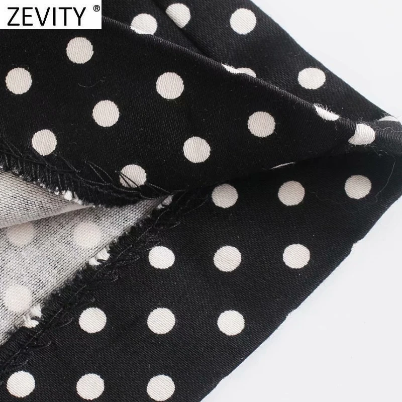 Zevity New 2021 Women Vintage Polka Dots Print Sling Playsuits Female Back Zipper Shorts Siamese Chic Casual Slim Rompers DS8580
Zevity New 2021 Women Vintage Polka Dots Print Sling Playsuits Female Back Zipper Shorts Siamese Chic Casual Slim Rompers DS8580