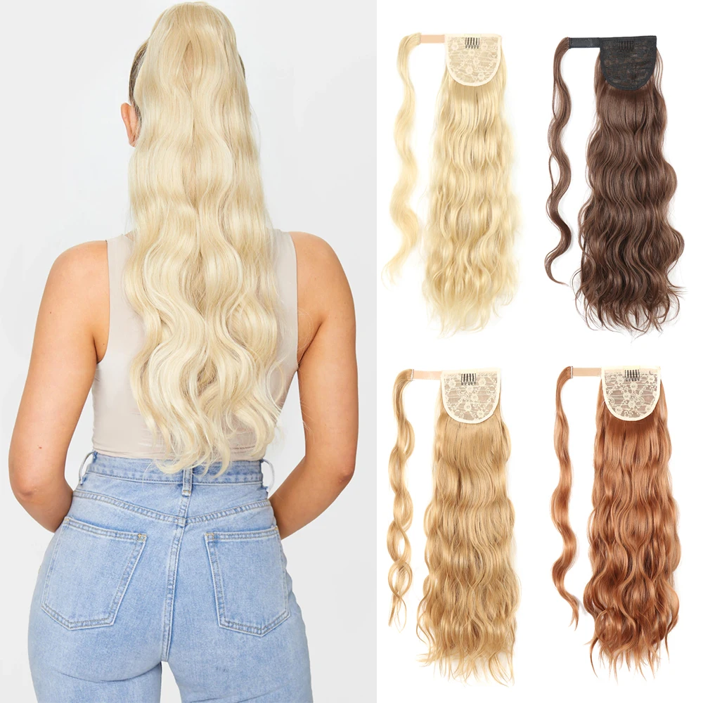 Synthetic Long Hollywood Wave Ponytail Extension Wrap Around Ponytail Clip in Hair Extensions for Women Black Blonde Red
Synthetic Long Hollywood Wave Ponytail Extension Wrap Around Ponytail Clip in Hair Extensions for Women Black Blonde Red
