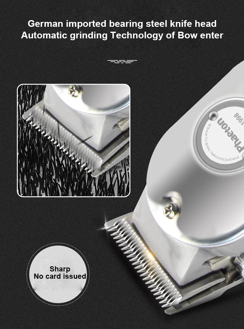 High Quality Hair Trimmers Professional Oil-head Electric Hair Clippers Metal Trimmer Men Barber Hair Cutting Machine 2020 NEW
High Quality Hair Trimmers Professional Oil-head Electric Hair Clippers Metal Trimmer Men Barber Hair Cutting Machine 2020 NEW